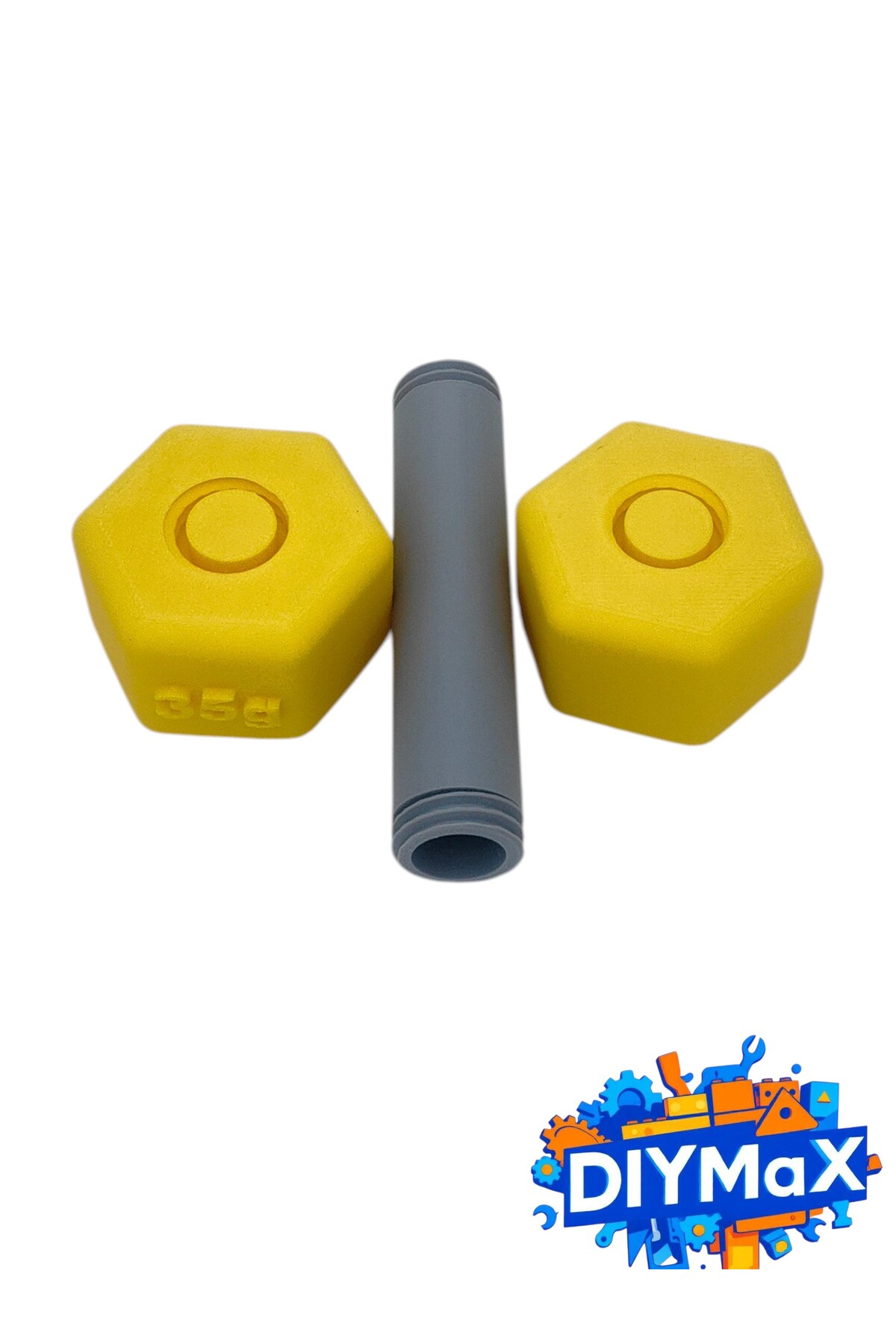 Bebek Çıngırağı Fitness Temalı Dumbell Oyuncak 14 cm Yenidoğan Baby Shower Hediyesi