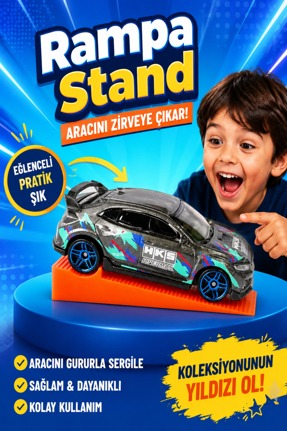 Model Araba Sergileme Standı 1/64 Ölçek Diecast SET 20 Adet