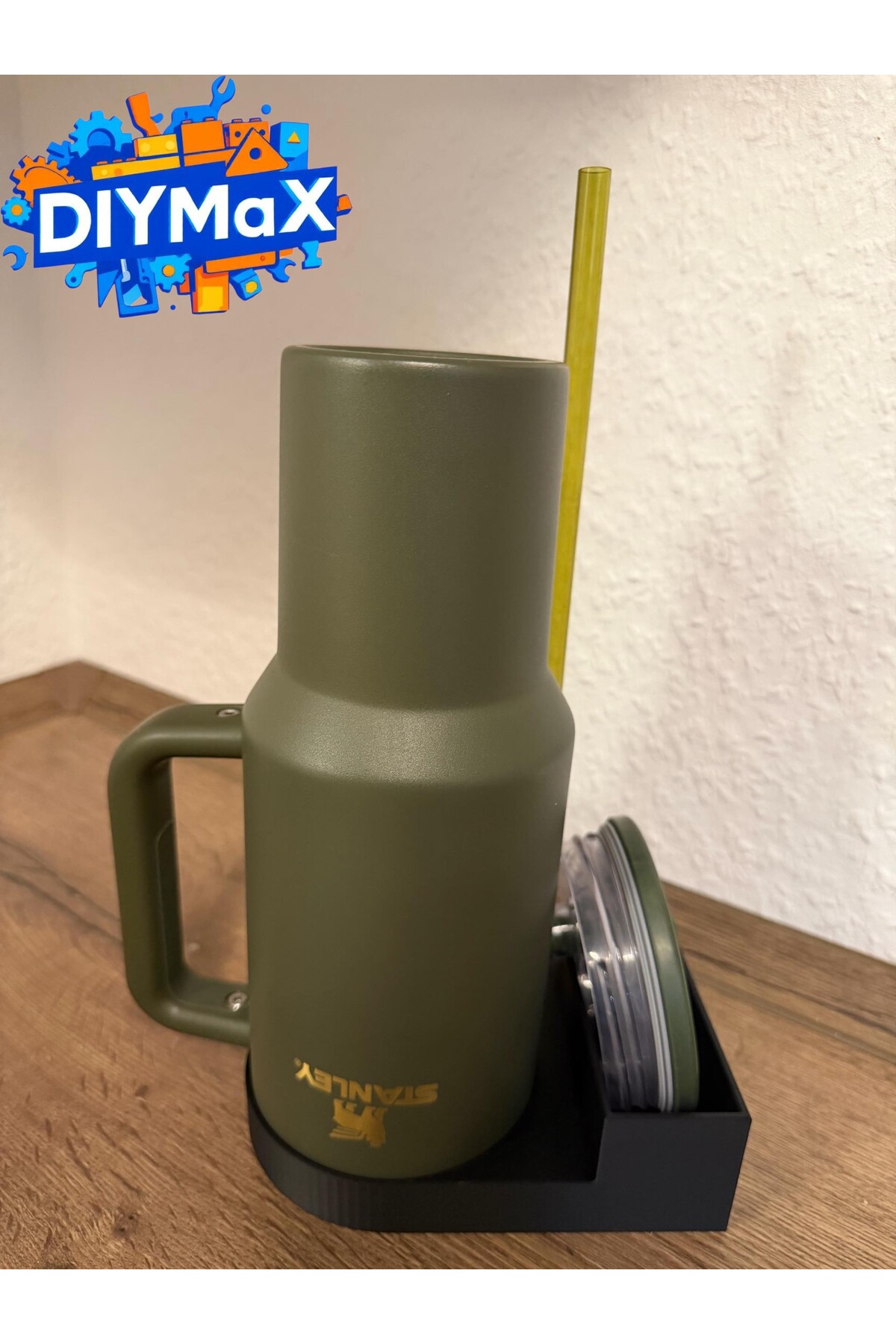 Termos Kurutma Standı 40oz 30oz Bardak Pipet ve Kapak Tutucu Organizer