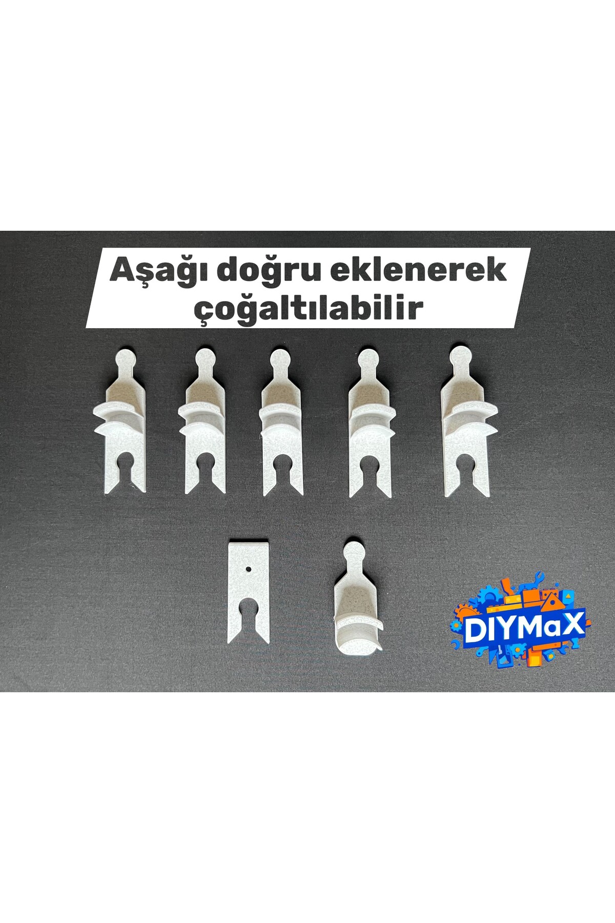 Şapka Askılığı – Kapı ve Dolap Kapağına Takılan Modüler Şapka Düzenleyici | Vidasız | Çoğaltılabilir