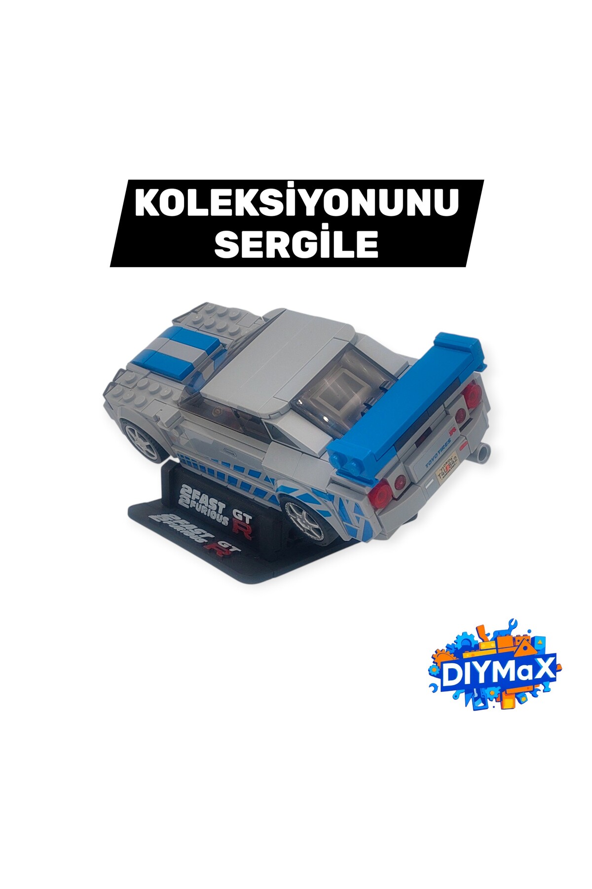 LEGO Speed Champions Standı | Araç Sergileme Aparatı | Model Vitrin Standı