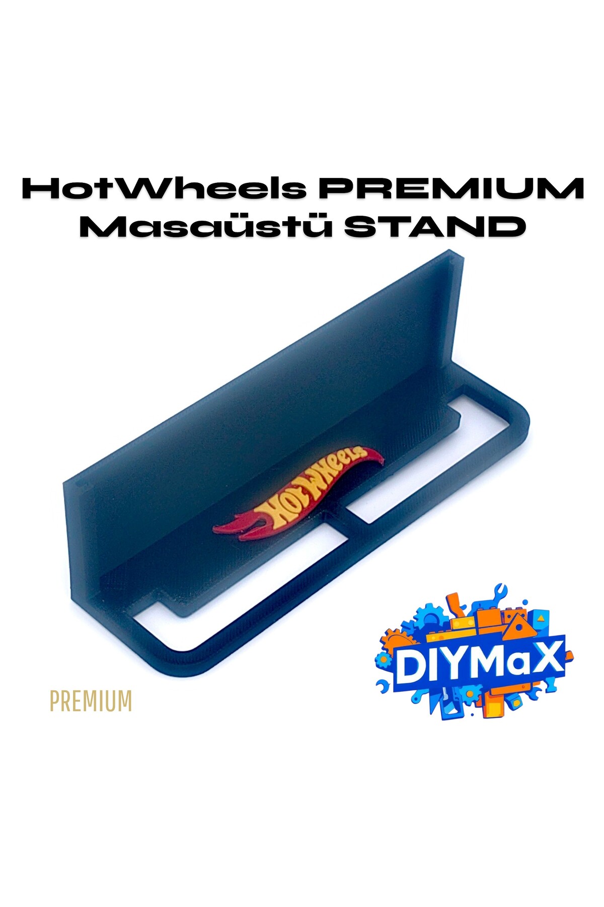 HotWheels Premium Masaüstü Standı – 3 ADET Koleksiyonluk Araç Kutusu Sergileme Standı
