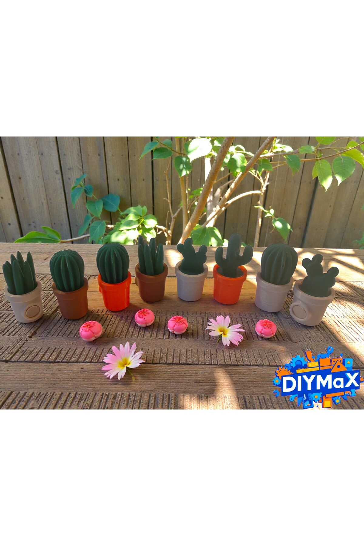 5’li Kaktüs Magnet Seti – Sevimli Mini Saksılı Kaktüs Buzdolabı Süsü